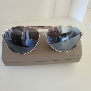 BCBGMaxAzria Silver Aviator Sunglasses